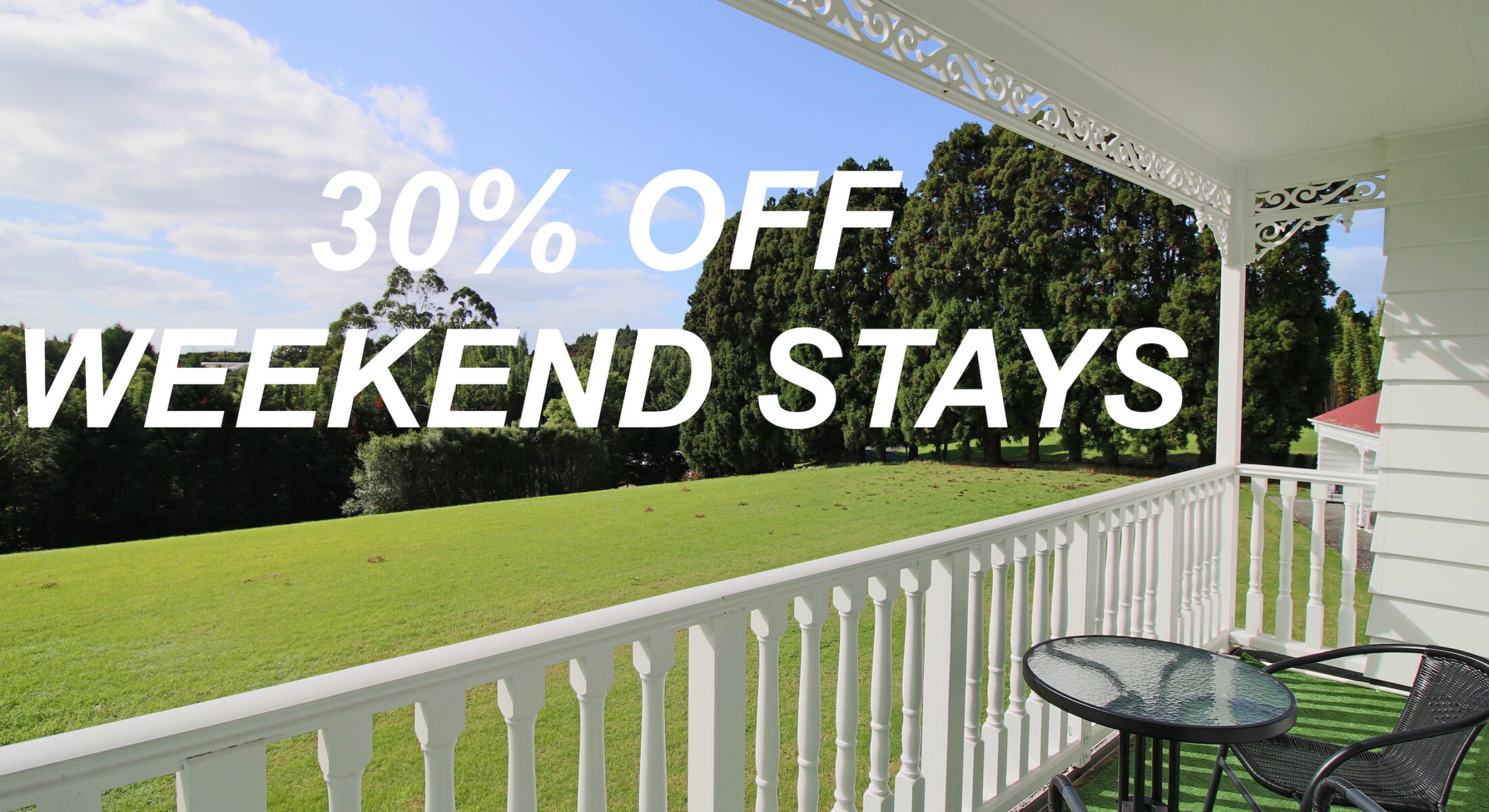 30% off weekend stays